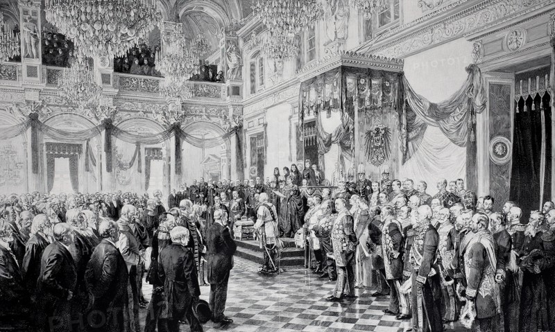 the first opening of the german reichstag by kaiser wilhelm II.