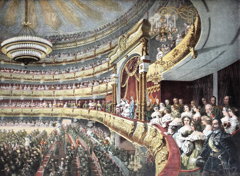 Performance at the Imperial Great Theater in Moscow
