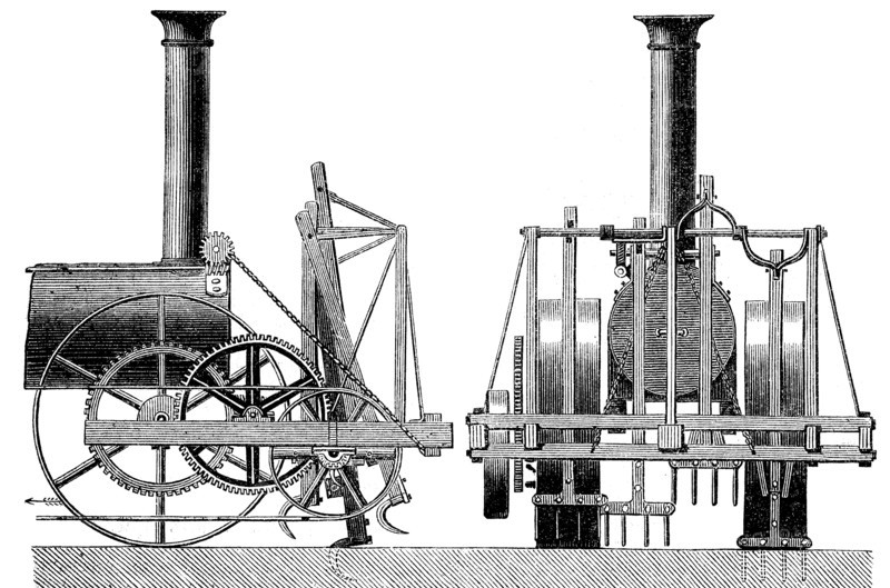 Steam-powered Cultivator
