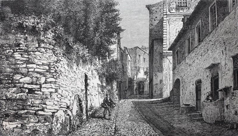 Straße in Bordighera