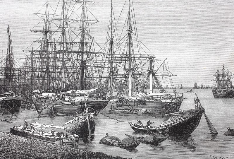 Der Hafen von Kalkutta