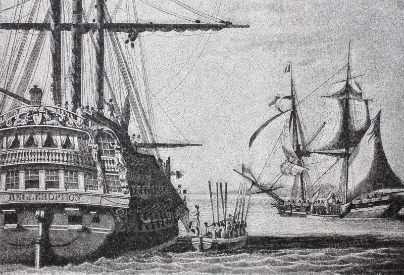 Embarkation of Napoleon on board the ship Bellerophon