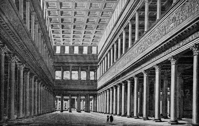 The Basilica Ulpia is a basilica built in Roman times in the Italian capital Rome. It is only preserved in remains