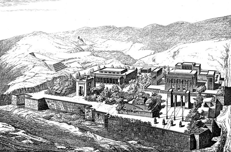 General view of the palace of Persepolis