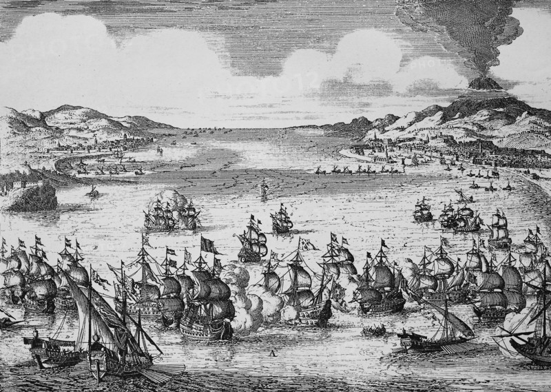 Naval battle between the Dutch