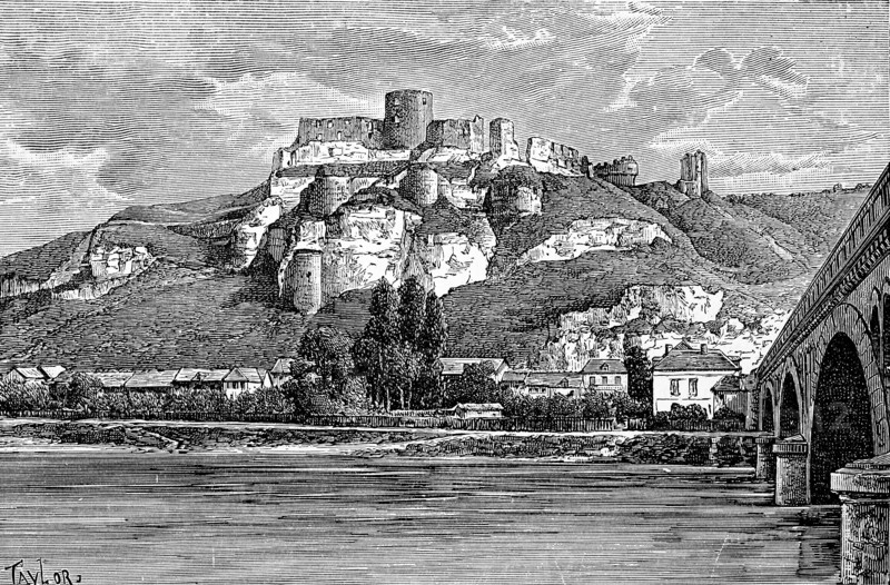 Gaillard Castle on the banks of the Seine