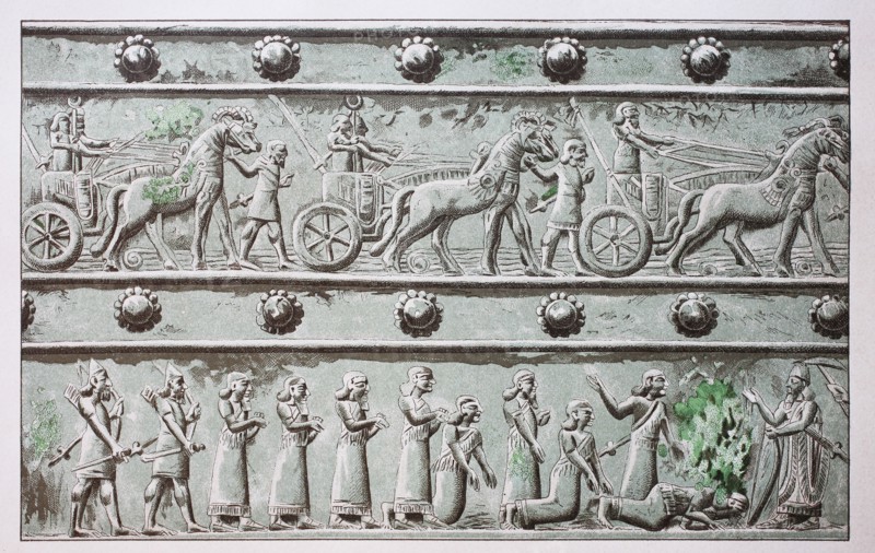 Relief on the bronze gate of Balawat