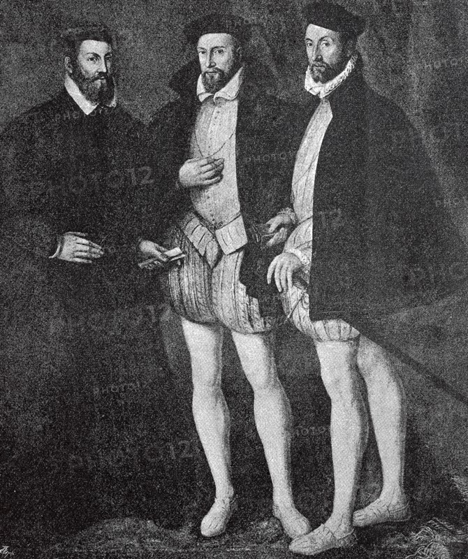 The three brothers of Chatillon-Coligny: Odet de Coligny