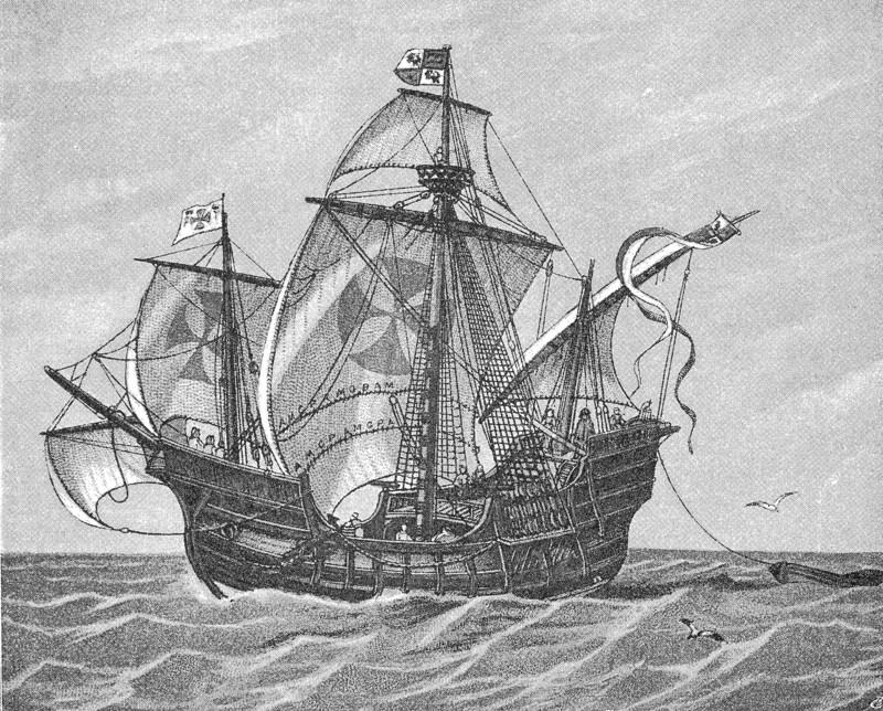The caravel Santa Maria of Christopher Columbus  /  Die Karavelle Santa Maria des Christof Kolumbus