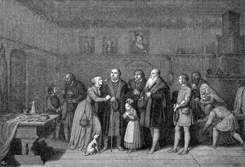 Martin Luther says goodbye on his last trip to Eisleben on January 23