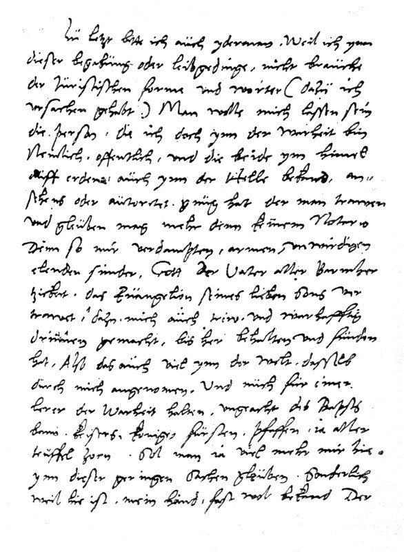 Part of the last will of Martin Luther  /  Teil des Testament von Martin Luther