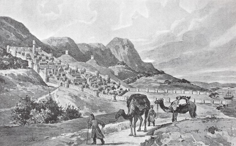 Derbent and the Caucasian Wall at the beginning of the 19th century