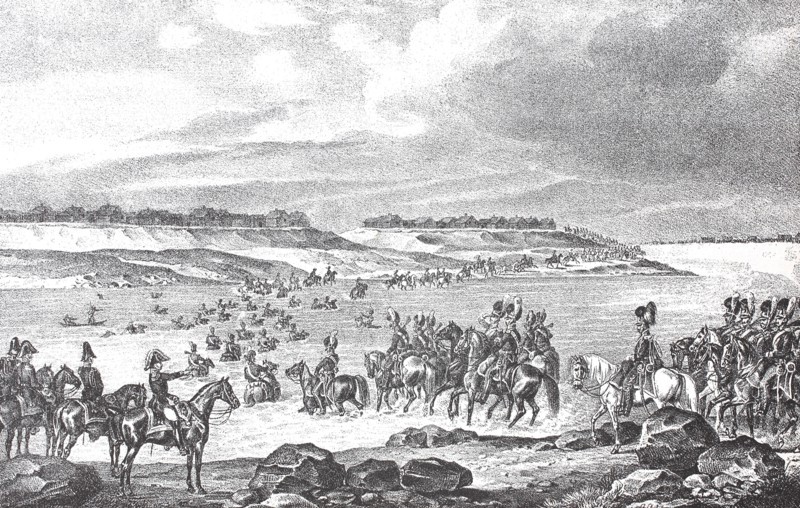 Crossing over the Daugavovichy River on July 24
