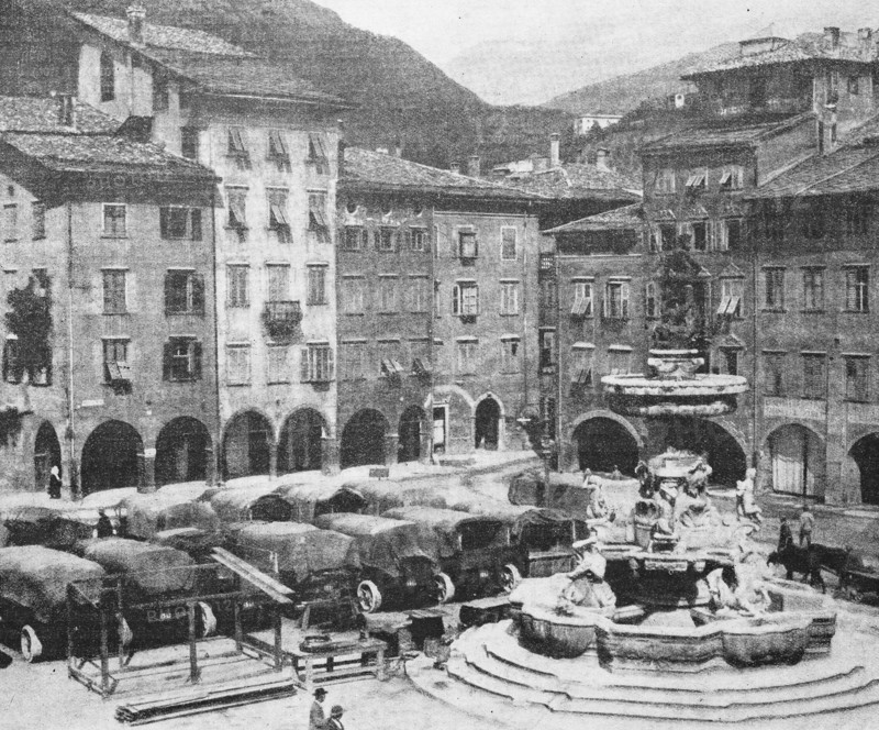 The marketplace of Trent during the first World War