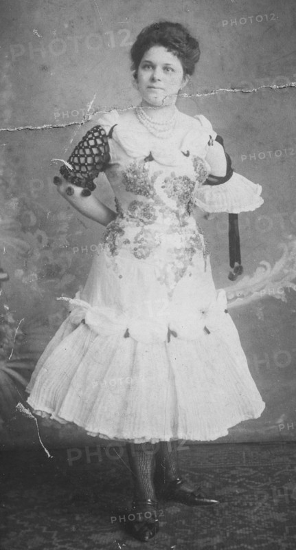 elegant woman in dress