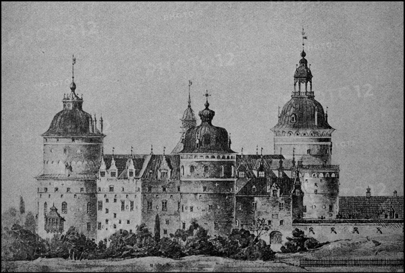 Gripsholm Castle on Lake Malaren in Sweden Mariefred in the town of Strängnäs was built in 1537 by Gustav I. Wasa
