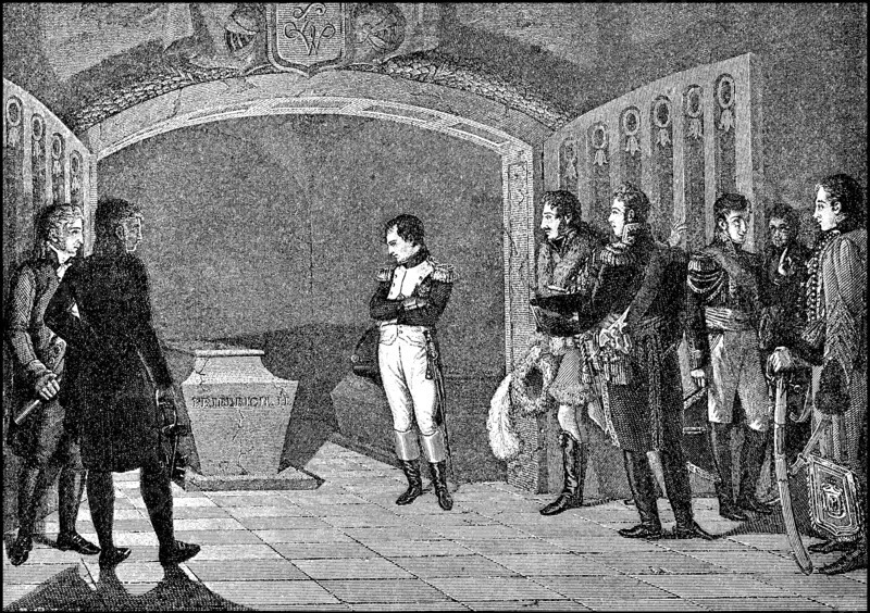 Napoleon at the tomb of Frederick the Great