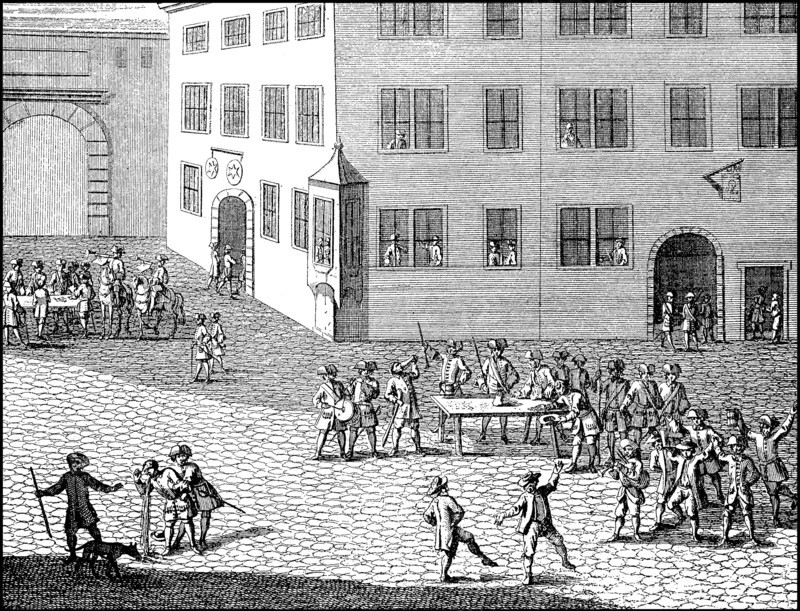 Advertising for military service in the 18th century in Brandenburg