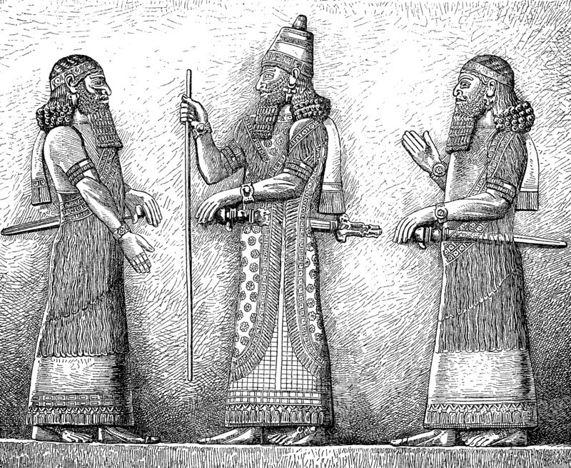 Great King Sargon and opposite him your Grand Vizier