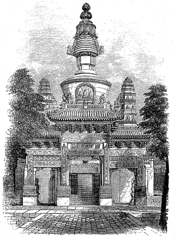 Eingan to a Buddhist monastery in Beijing