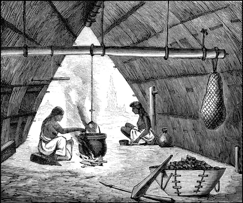 Apartment of the Indians in Central America