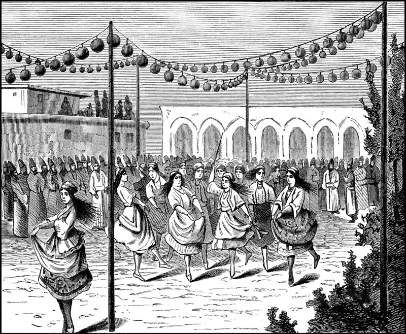 Persian wedding party