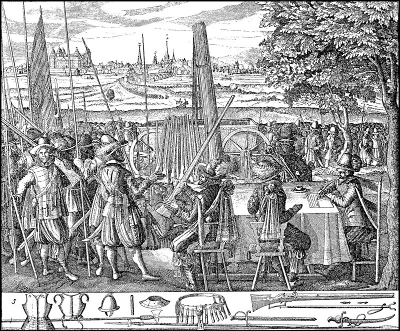 Recruitment and equipment of soldiers at the time of the Thirty Years War
