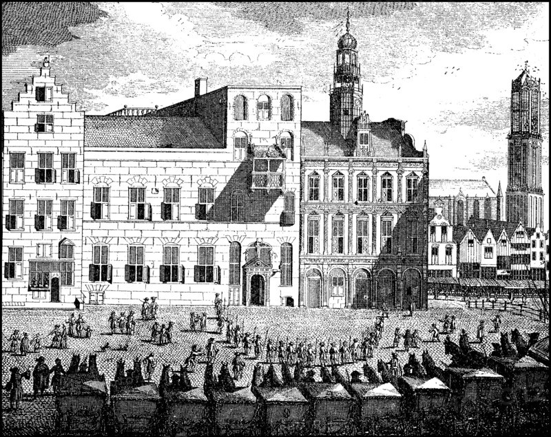 the town hall from Utrecht at the time of the peace negotiations in 1712