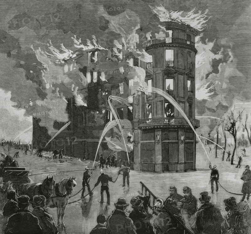 Fire in the "Printemps" department store