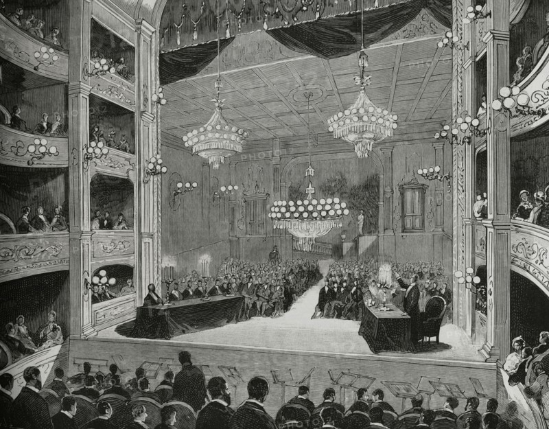 Protectionist meeting, held at the Teatro Principal