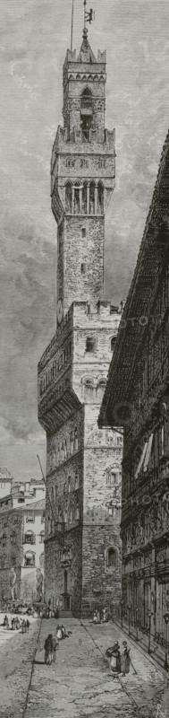Italy, Florence, Exterior of Palazzo Vecchio