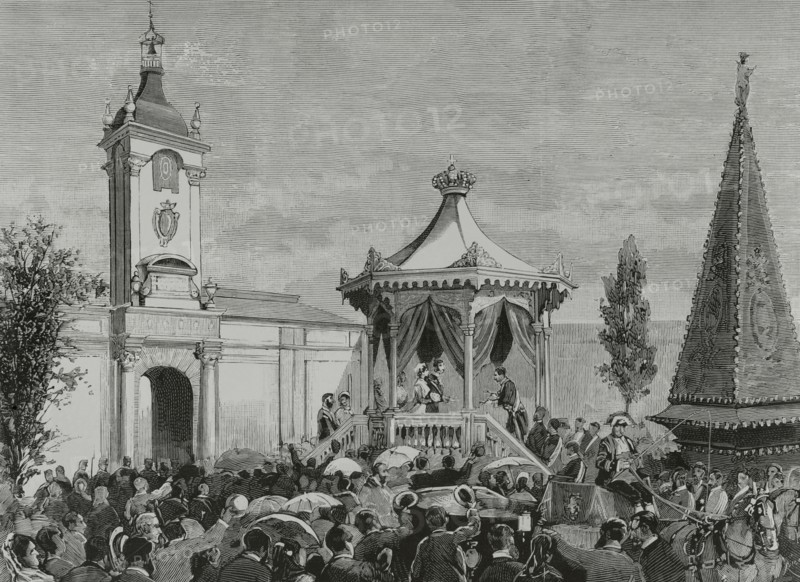 Journey of the King and Queen of Spain to Galicia