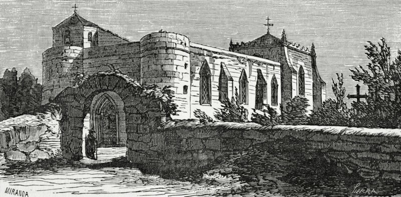 Spain, Galicia, Orense, Parish Church of La Trinidad