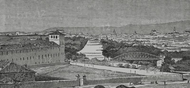 Spain, Valladolid, Panoramic view of the city