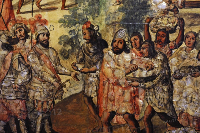 The Conquest of Mexico, He is welcomed by the "Cacique Gordo"