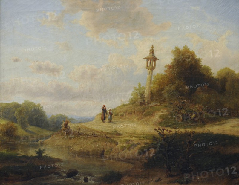 Wojciech Gerson, Path by a Stream, 1854