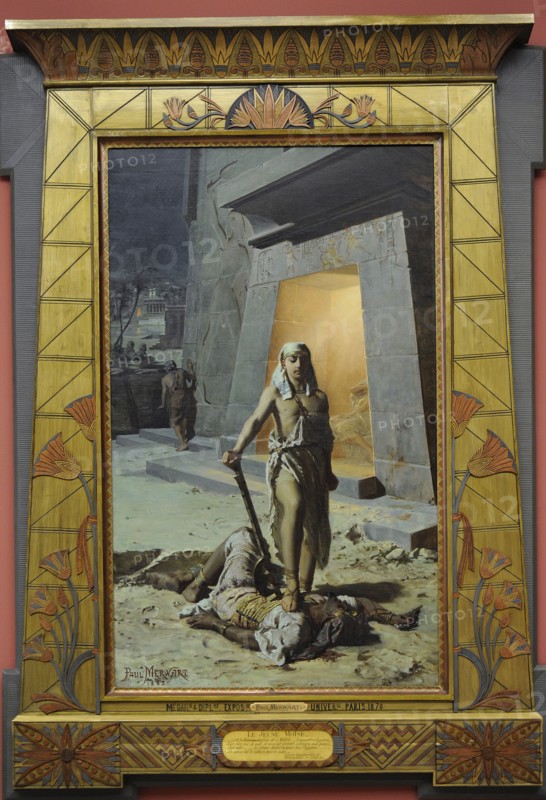 Moses Killing an Egyptian, 1883, by Pawel Merwart ,