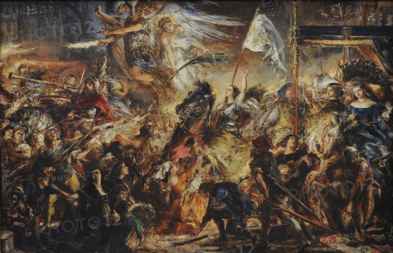 Jan Matejko, The Maid of Orleans, sketch, 1883