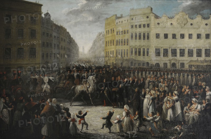 Jozef Antoni Poniatowski, Prince Jozef Poniatowski entering Krakow on July 15, 1809, 1821