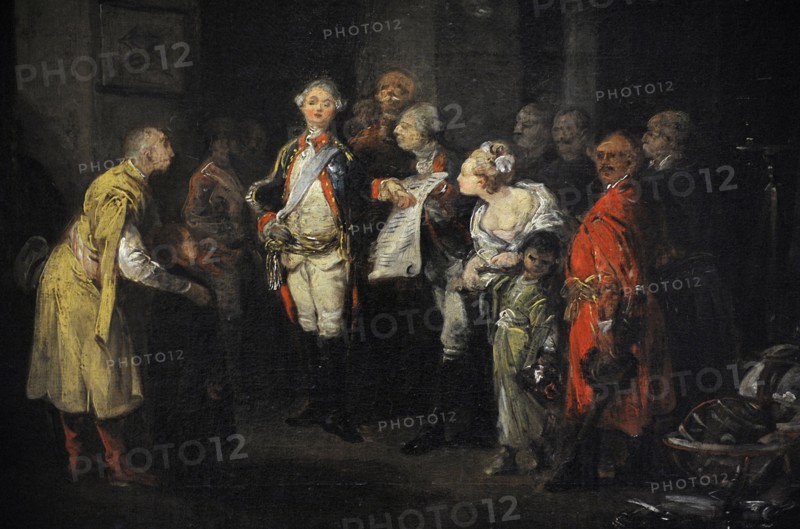 Stanislaw II August Poniatowski, King Stanislaw August Poniatowski at the Cadet School, 1774-1783 by Jan Piotr Norblin de la Gourdaine