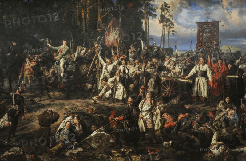 Tadeusz Kosciuszko, Kosciuszko in Raclawice, 1888, by Jan Matejko
