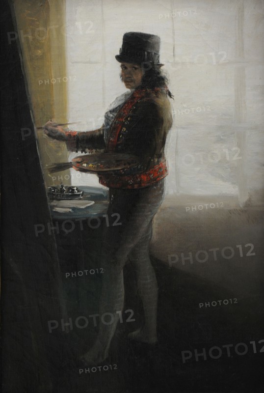 Francisco de Goya y Lucientes, Self-portrait before the easel, ca