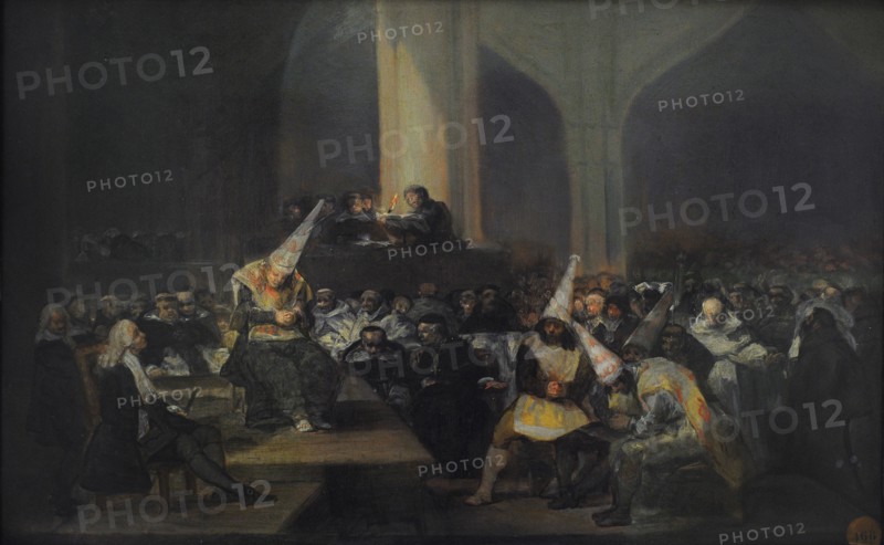Francisco de Goya y Lucientes, The Inquisition Scene, 1808-1812