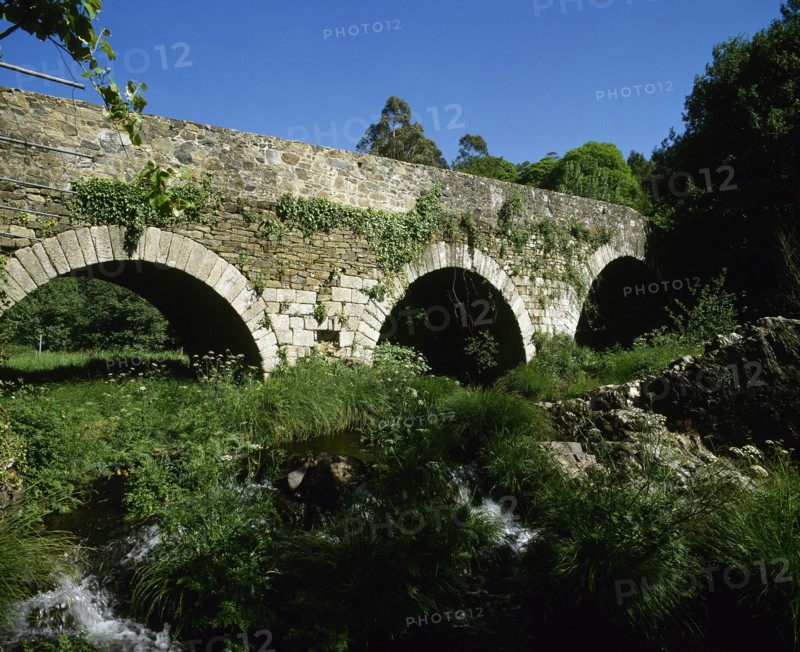 Bridge over the Furelos river, Spain, Furelos