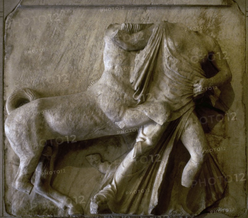 Mythical centaurs fought with the Lapiths