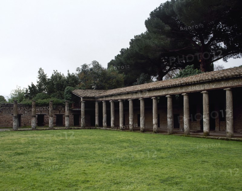 Quadriporticus of the Theatres or Gladiators Barracks, Pompeii,