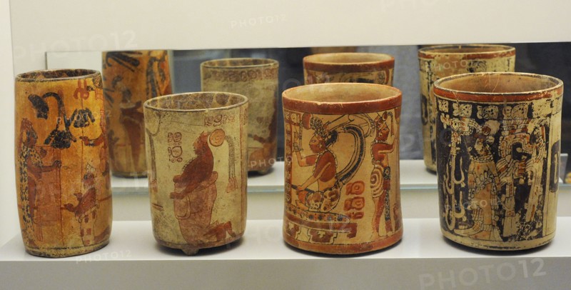 Vases decorated with courtly scenes