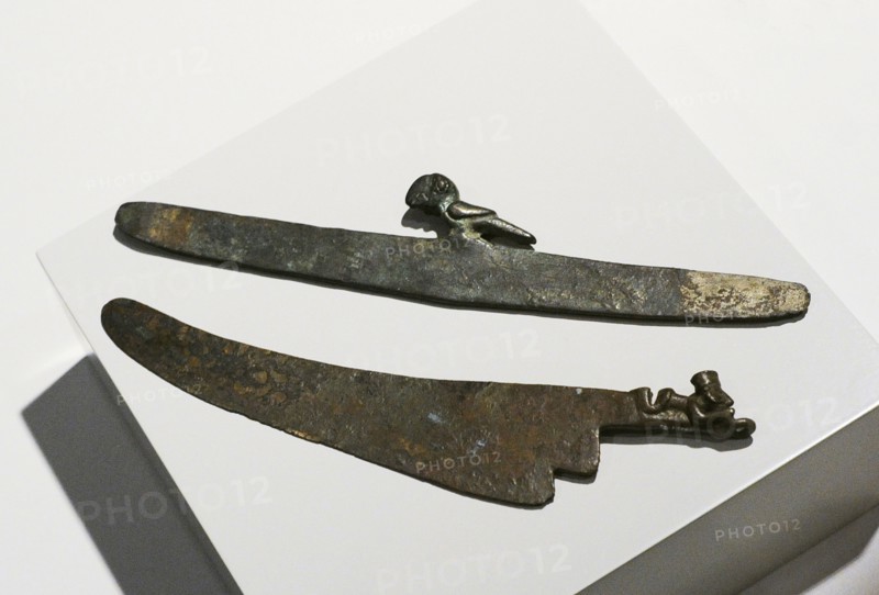 Ceremonial knife decorated with human figure, Peru