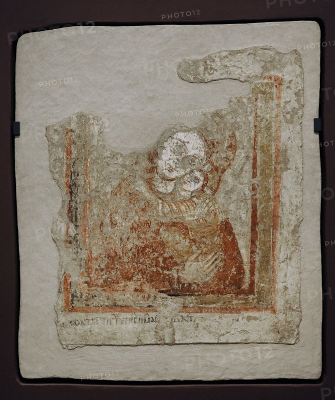Mother of God with Child, Fresco