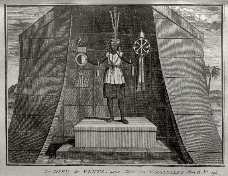 The God of the Wind of Virginia natives